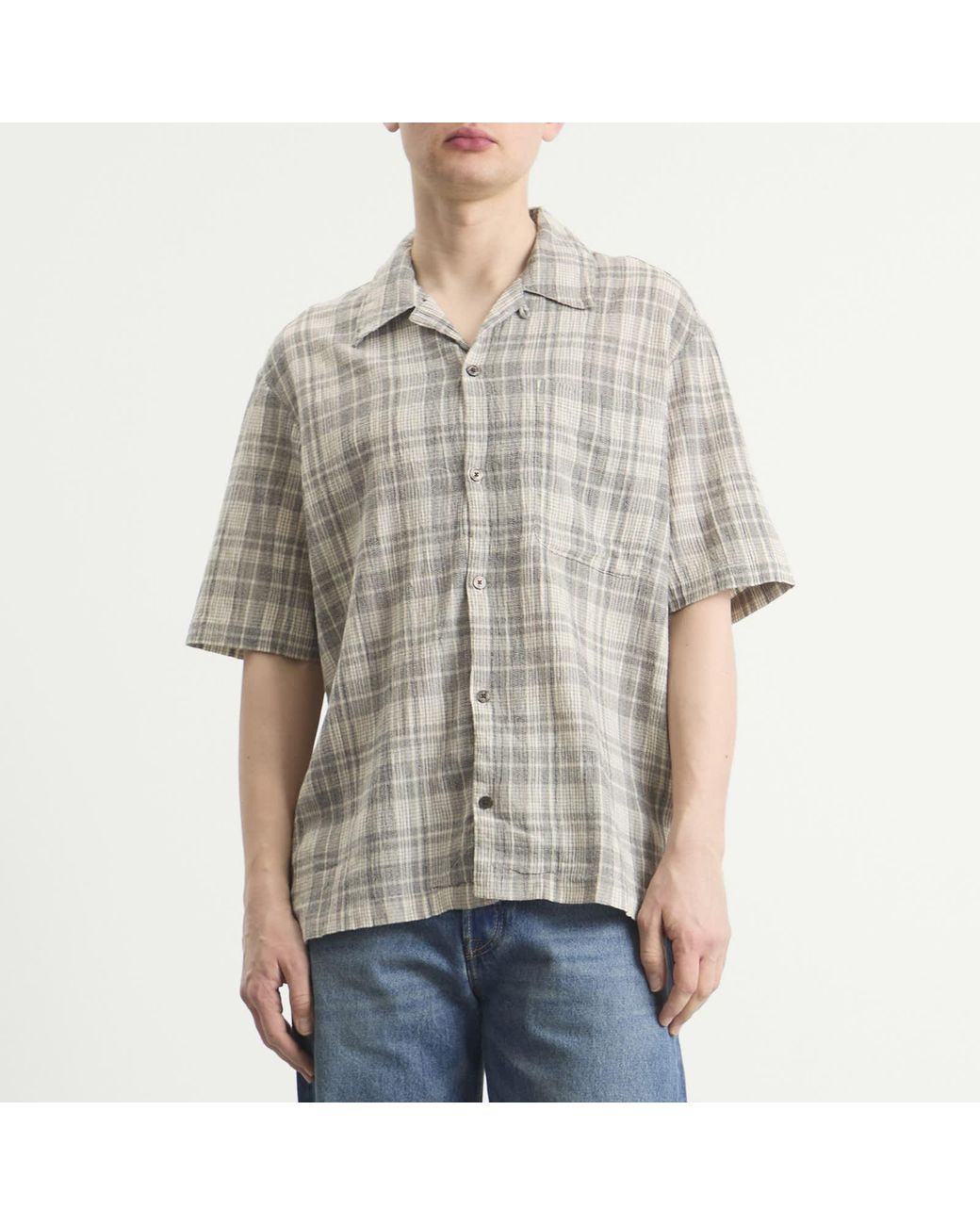 ACMH by Magic Castles Gray Short Sleeve Wave Shirt for men