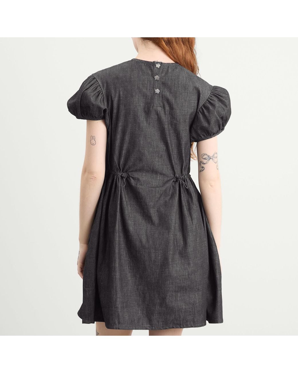 CECILIE BAHNSEN Black Camma Denim Dress