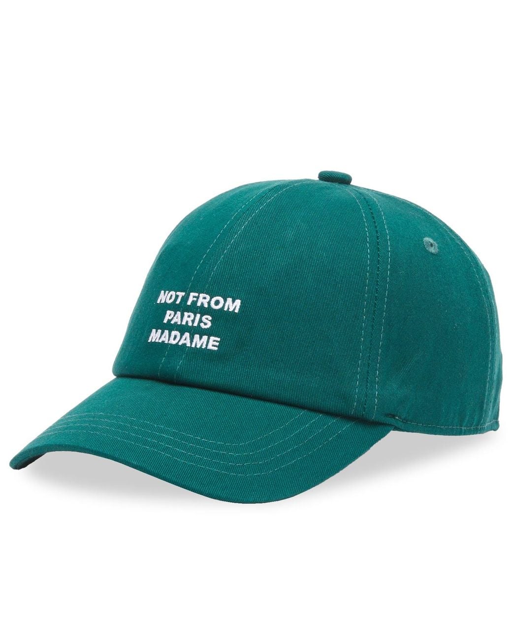 Drole de Monsieur Green Slogan Logo Cap for men