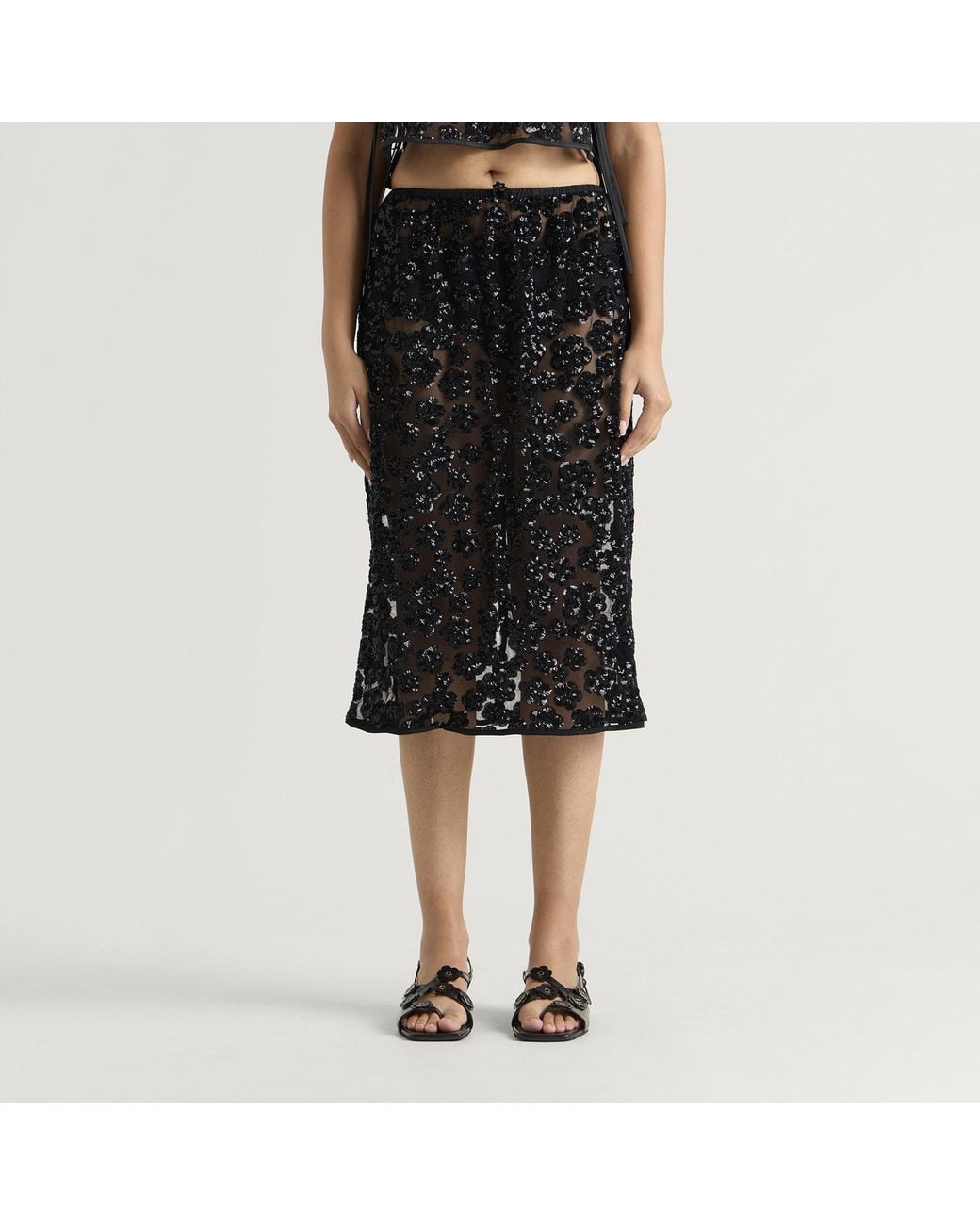 CECILIE BAHNSEN Black Bria Skirt