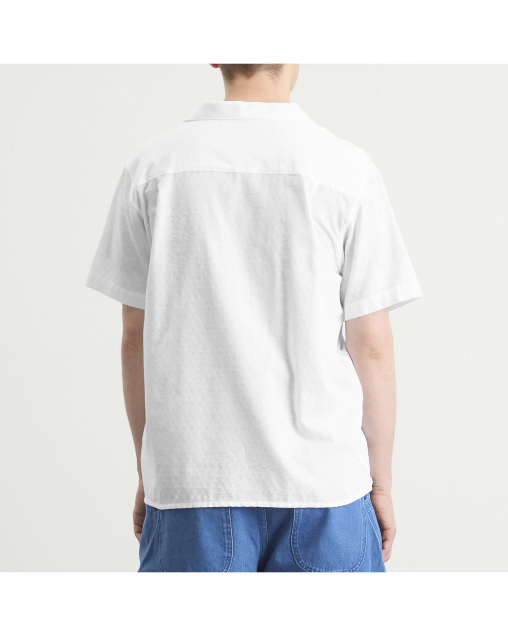 YMC White Lace Malick Shirt for men