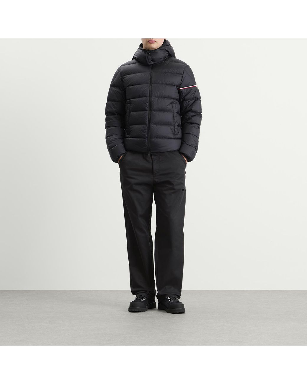 Moncler Blue Gabardine Cotton Trousers for men