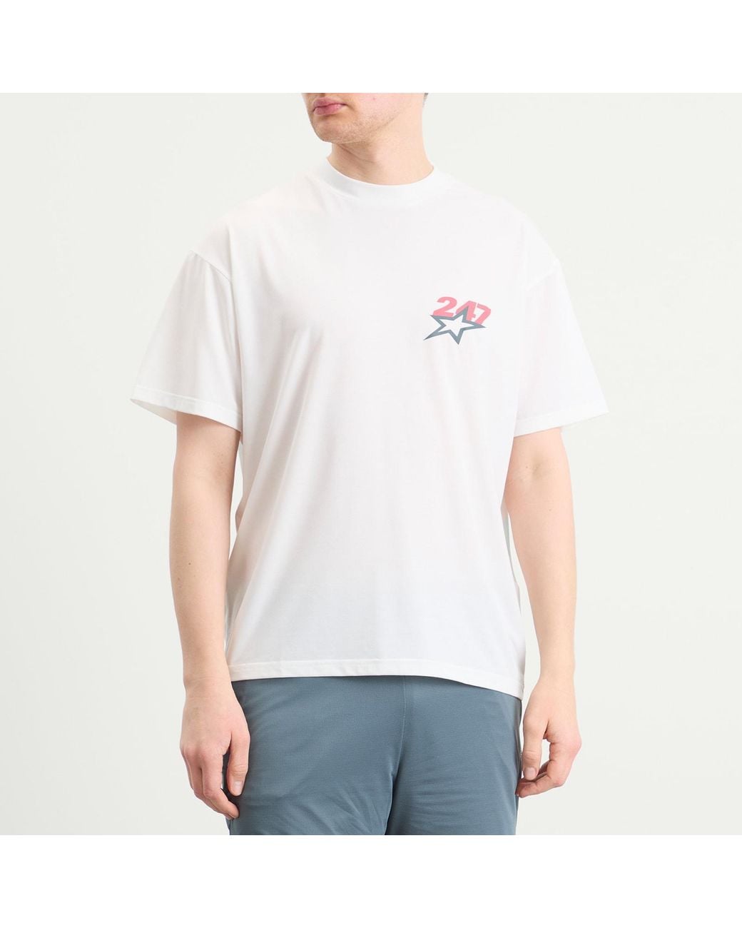REPRESENT 247 White Represent Team 247 Star Print Oversized T-Shirt for men