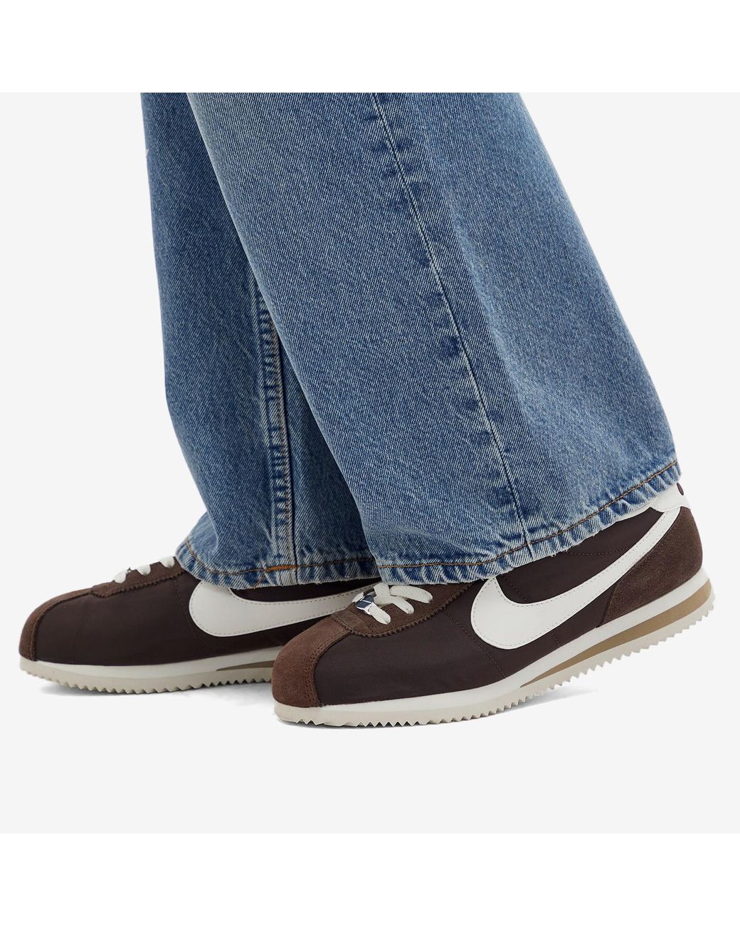 Nike W Cortez Txt Sneakers in Brown | Lyst