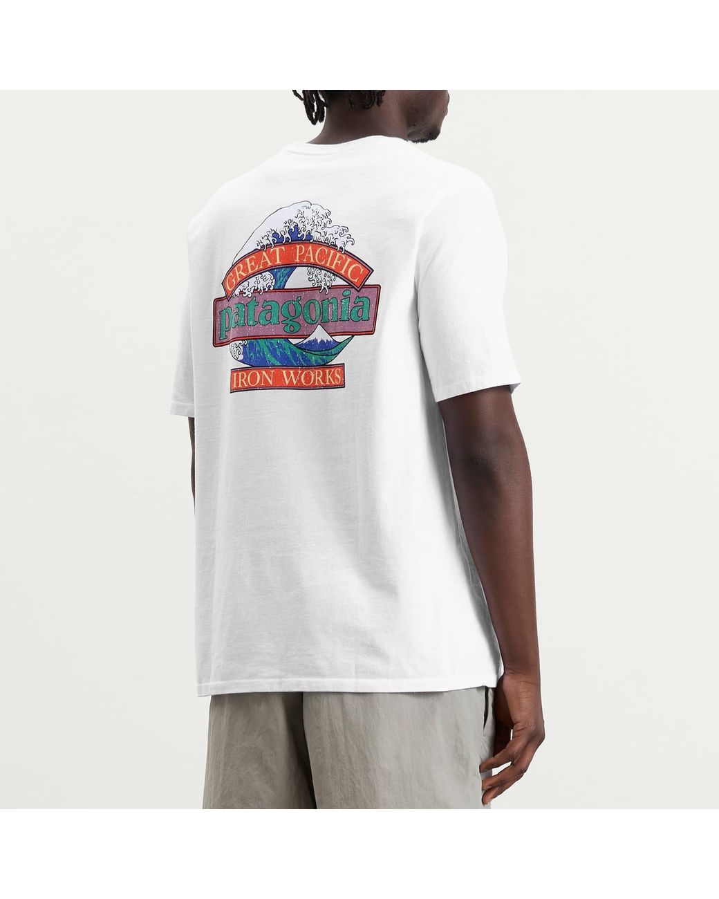 Patagonia White Great Waves Responsibili-Tee for men