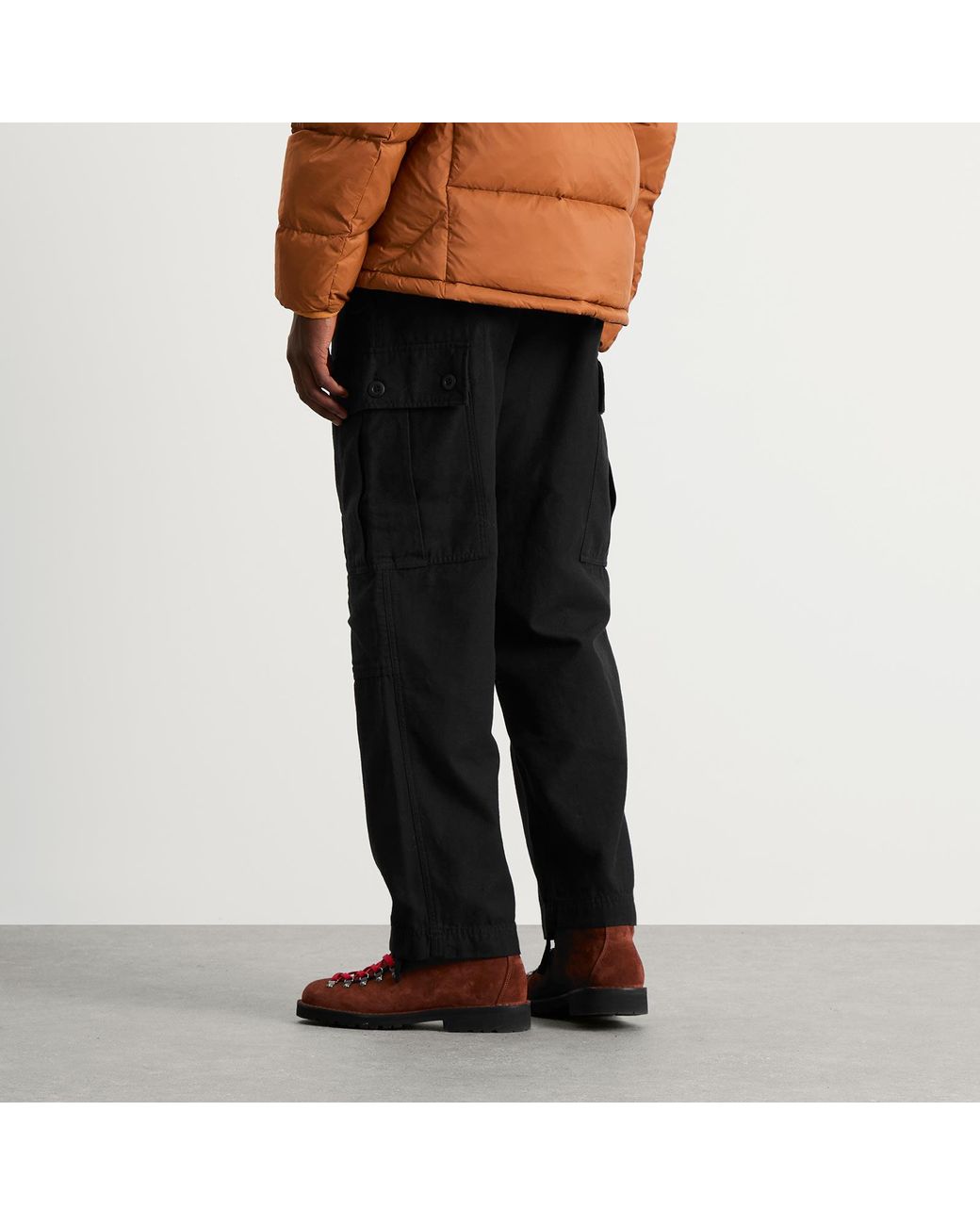 FRIZMWORKS Black Backsatin M65 Field Pants for men