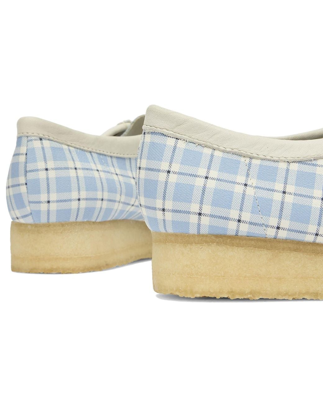 Clarks Blue Check Wallabee Boot