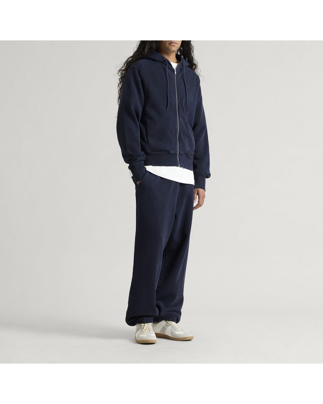 Entire studios Blue Slim Zip Up Hoodie for men