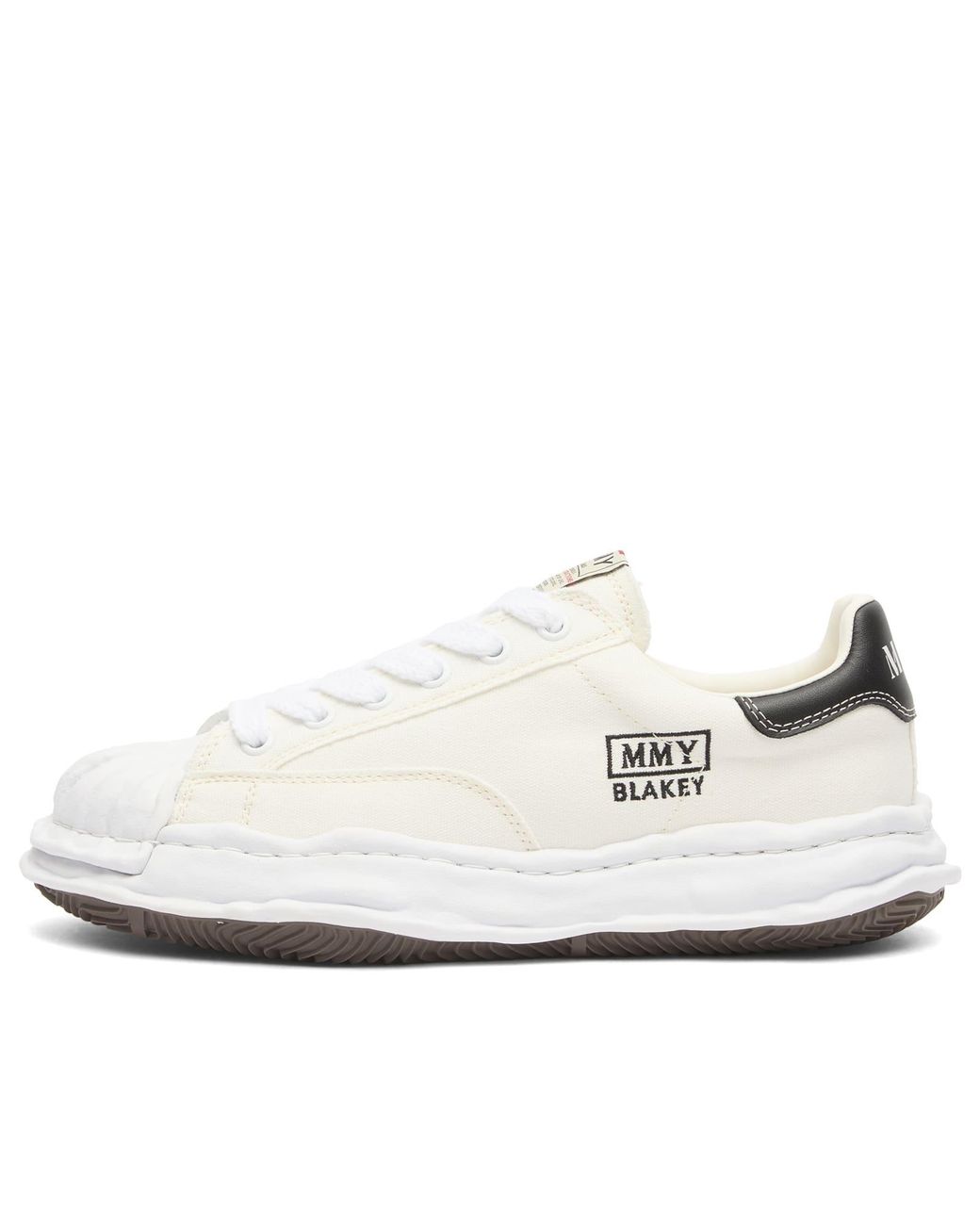 Maison Mihara Yasuhiro White Blakey Low Original Sole Canvas Sneak Sneakers for men
