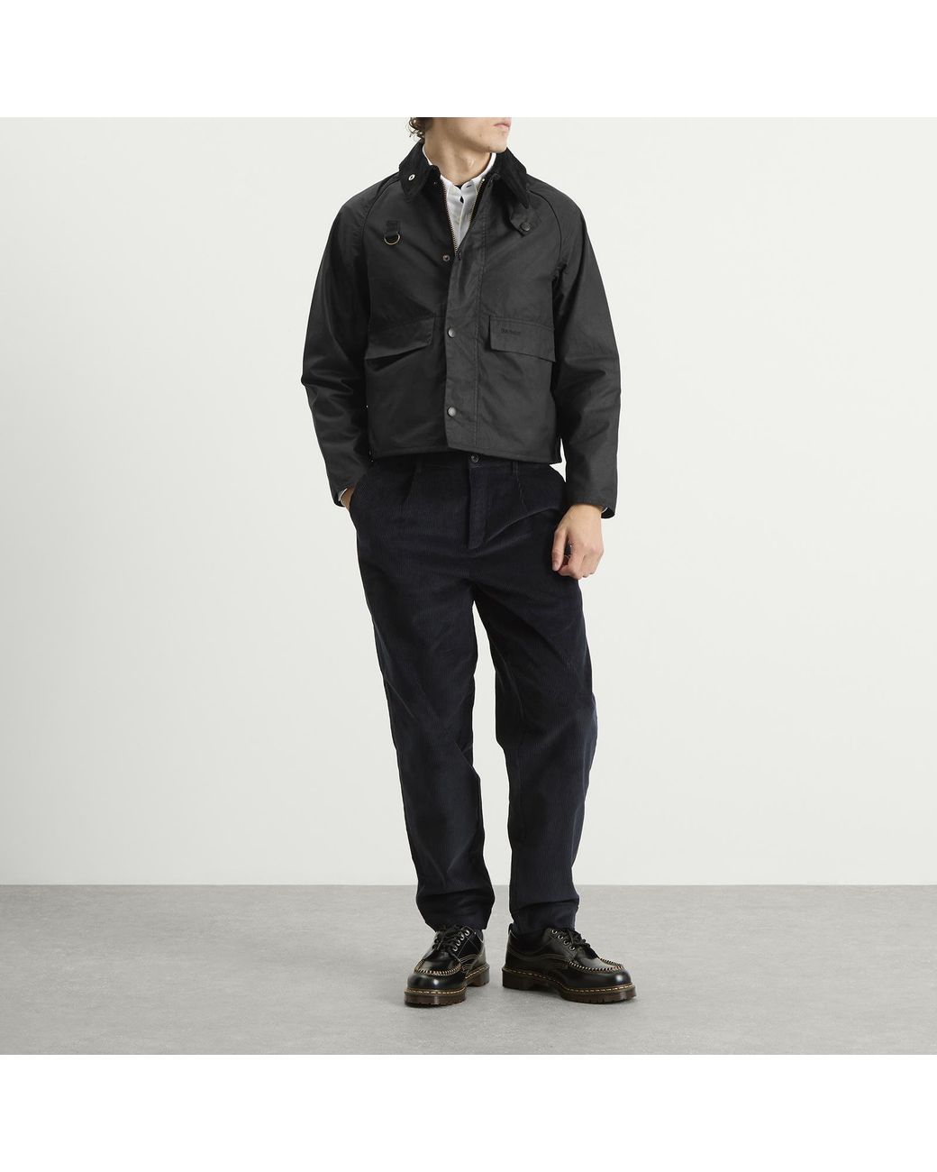 Fred Perry Blue Tapered Corduroy Trouser for men