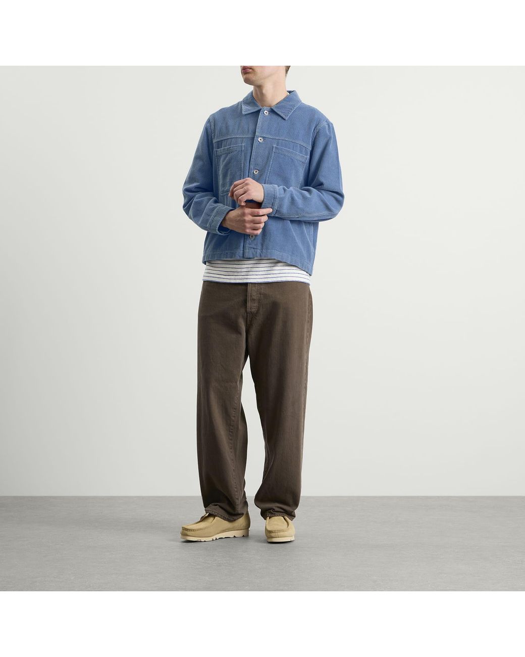 Folk Blue Zaki Jacket for men