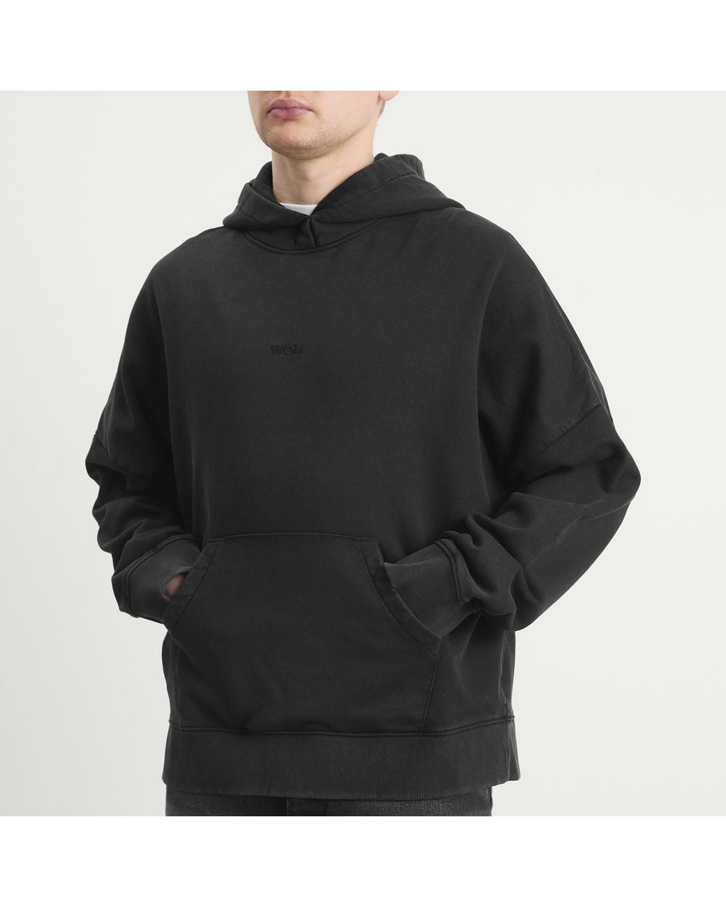 Won Hundred Black Staff Hoodie for men