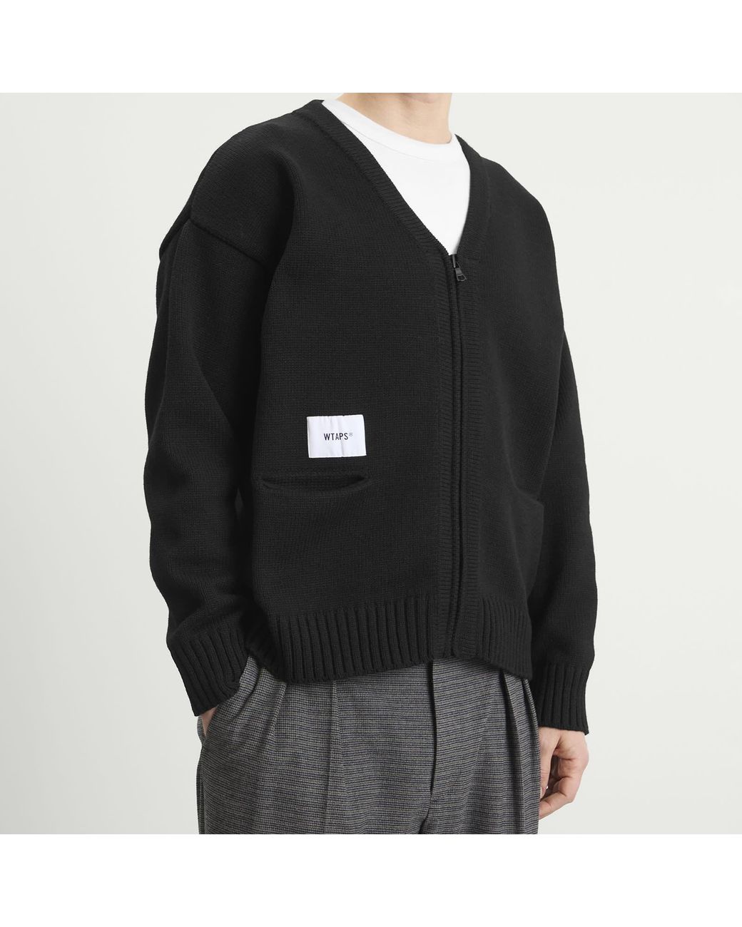 トップス WTAPS Palmer Zip Cardigan wtaps-Black-Palmer-Zip-