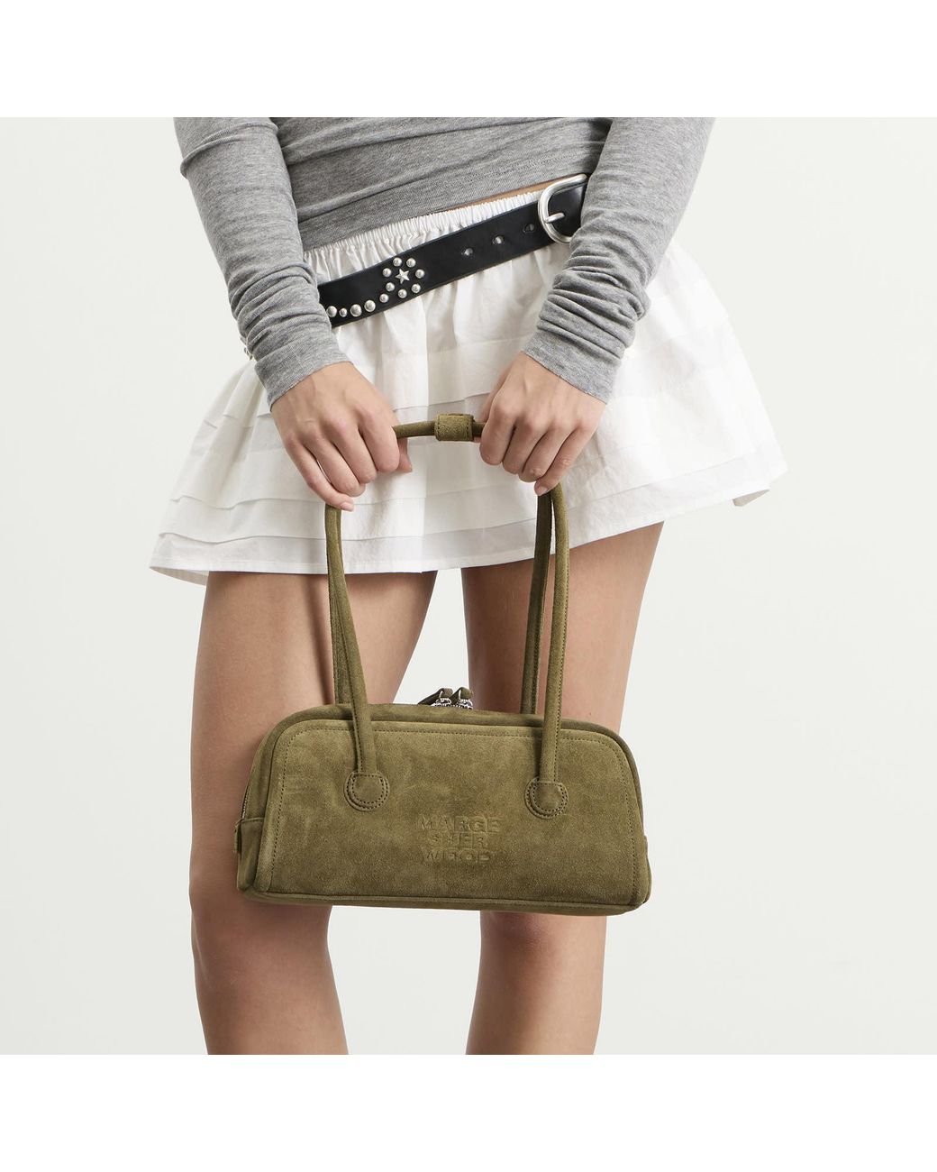 MARGE SHERWOOD Green Soft Boston Ew Bag