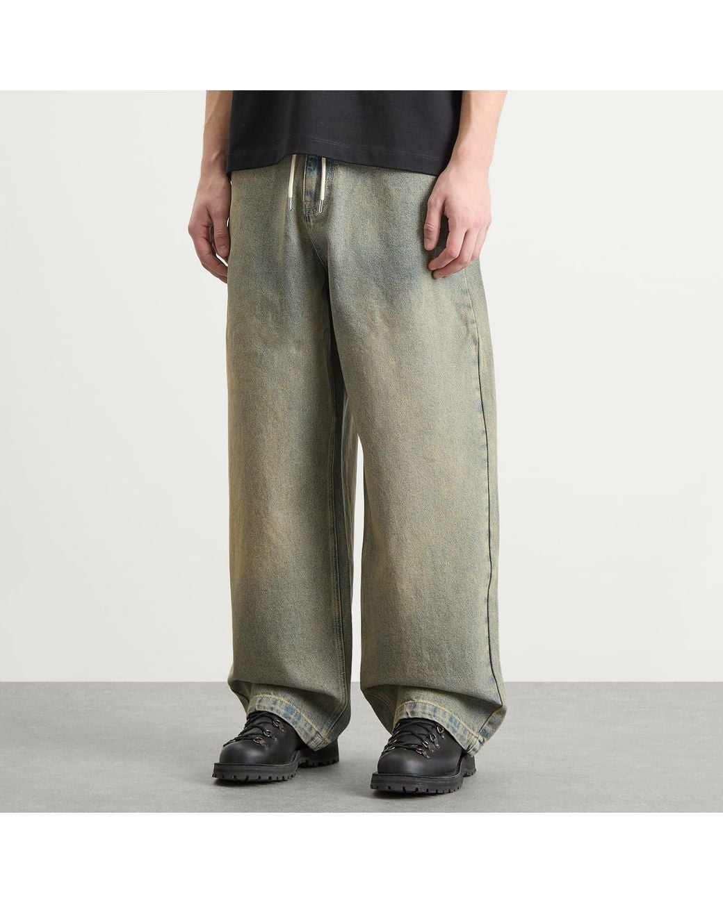 About Blank Green Wide Leg Denim for men