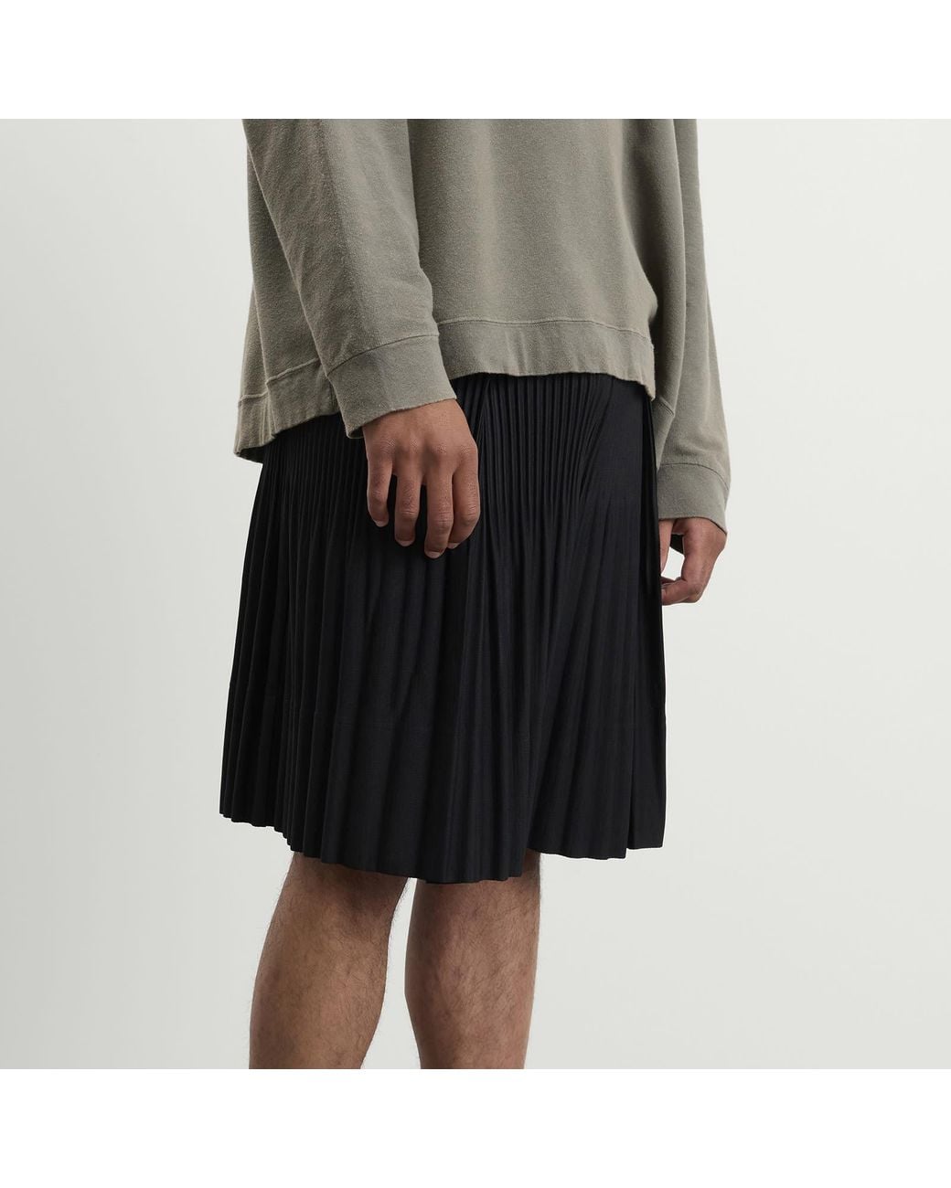Homme Plissé Issey Miyake Black Pleat Short for men