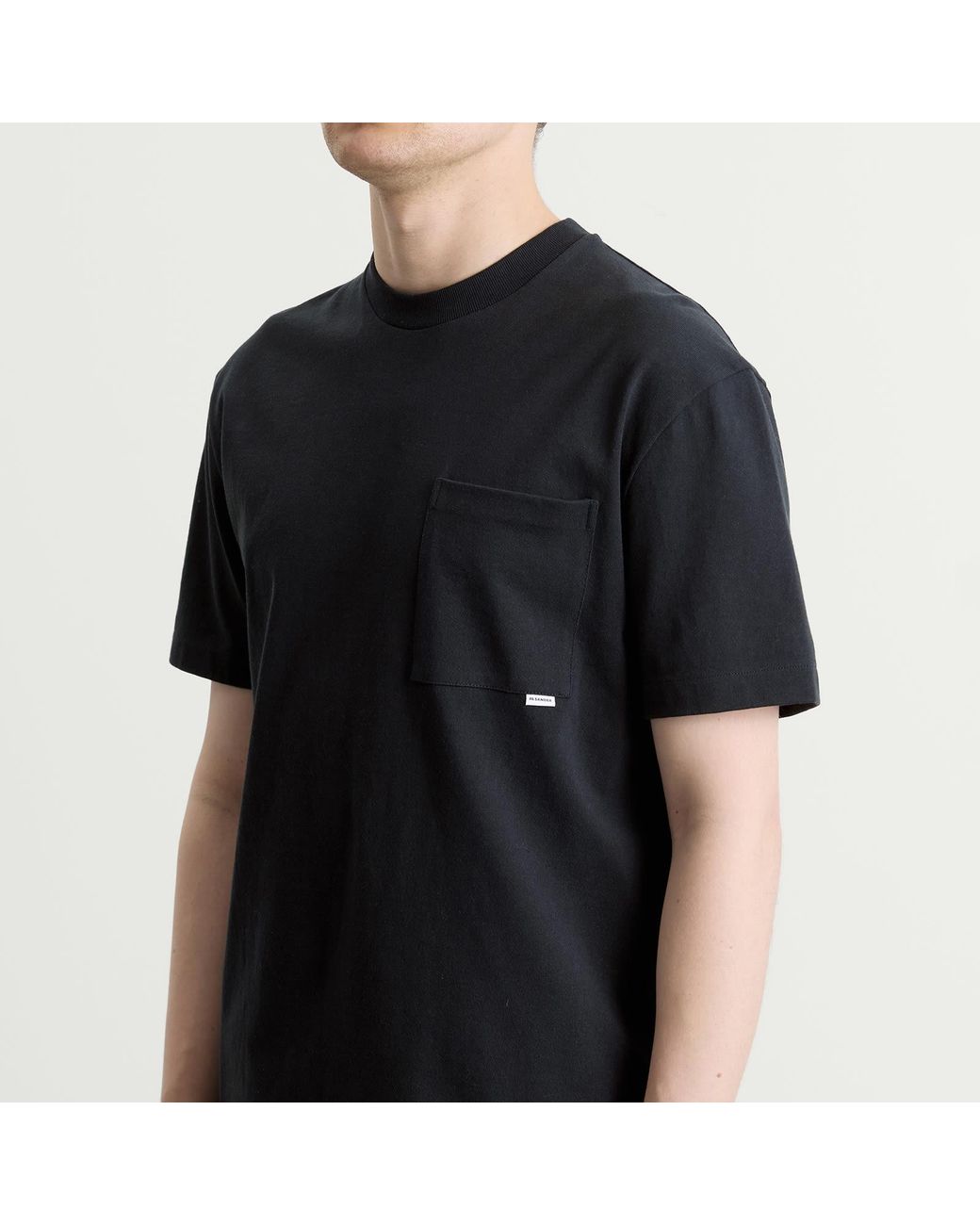 Jil Sander Black Jil Logo T-Shirt for men