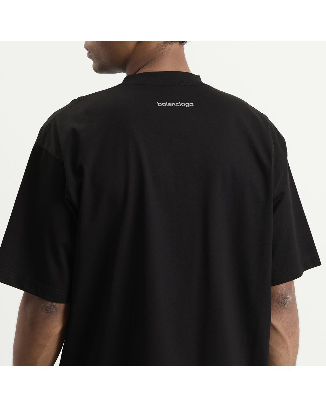 Balenciaga Black Logo T-Shirt for men