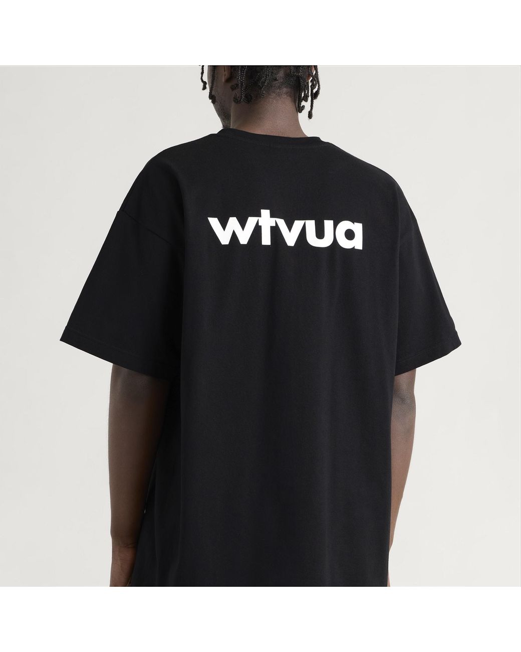 (w)taps Black Wtvua Short Sleeve T-Shirt for men