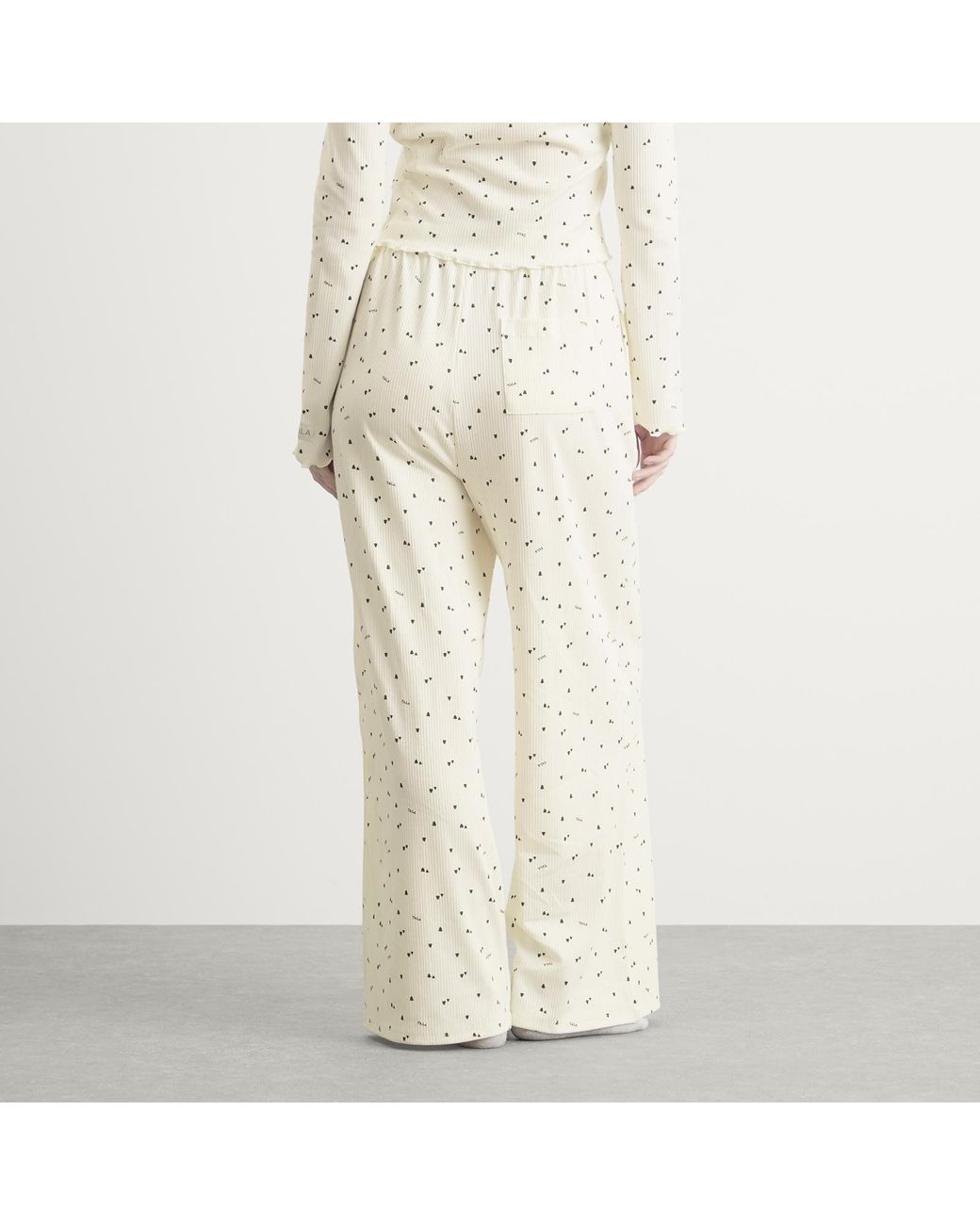 Tala White Sleep Lounge Wide Leg Trousers
