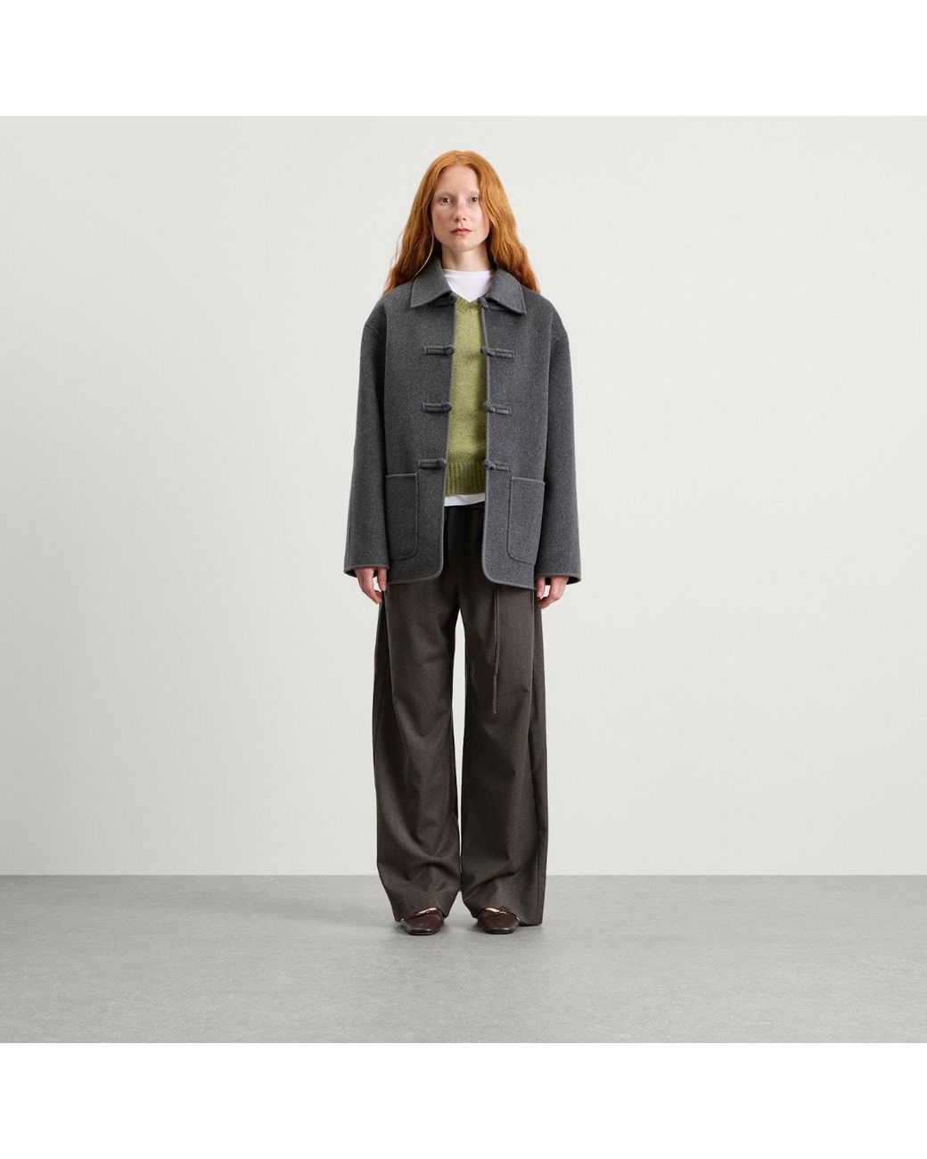 Rohe Black Double-Faced Pankou Closure Jacket