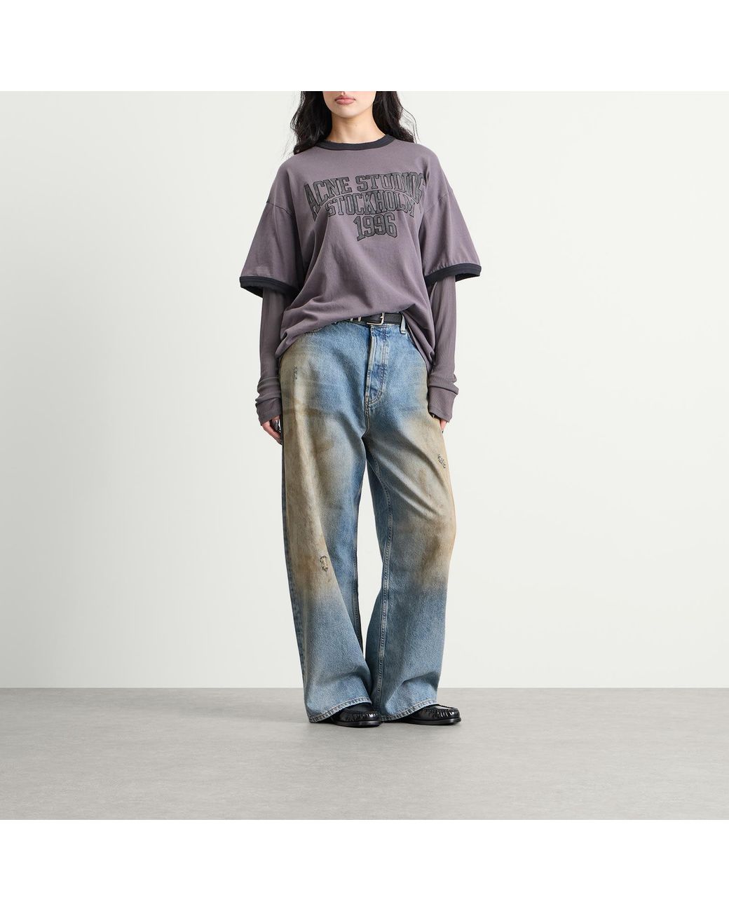 Acne Purple Edra Double College Top