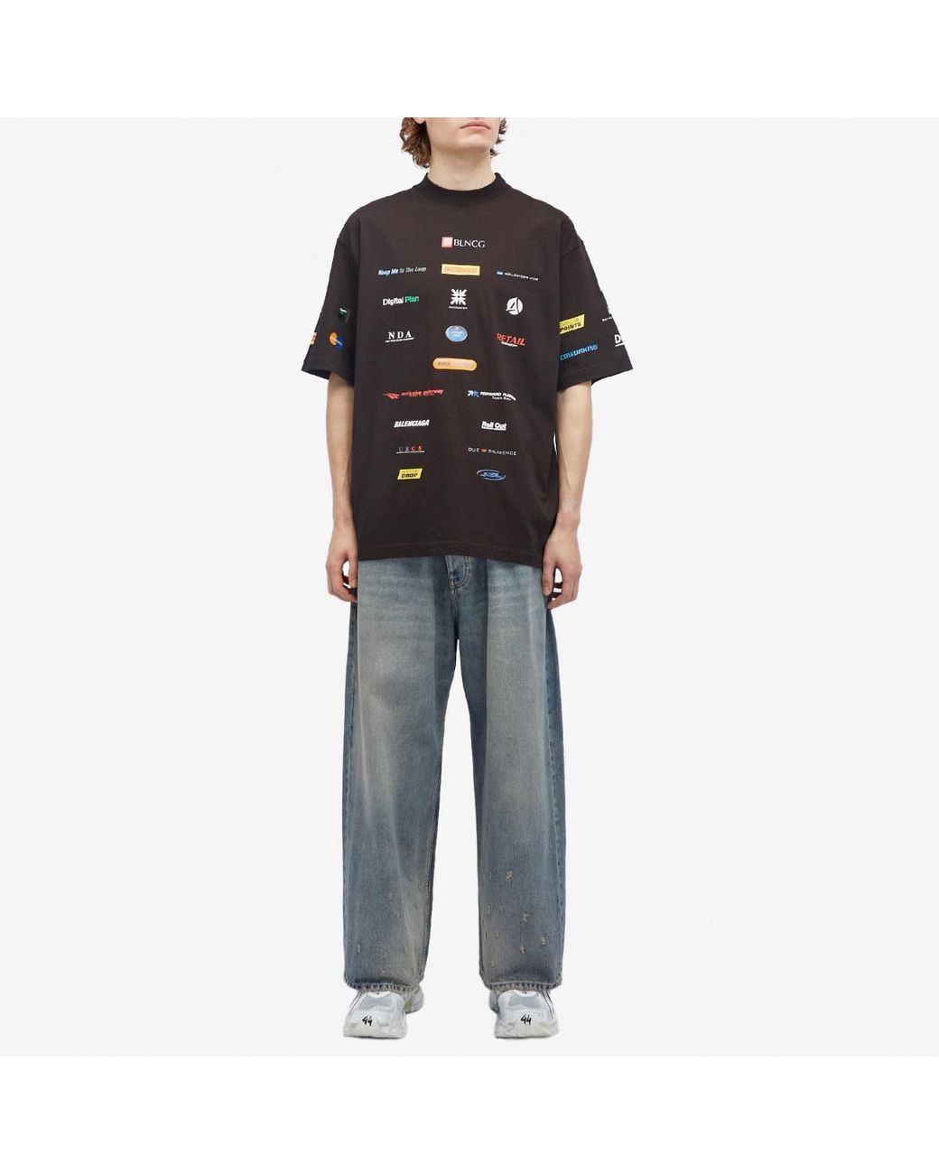 Balenciaga バレンシアガ / Business Tee Balenciaga Business T-Shirt in Black for Men | Lyst