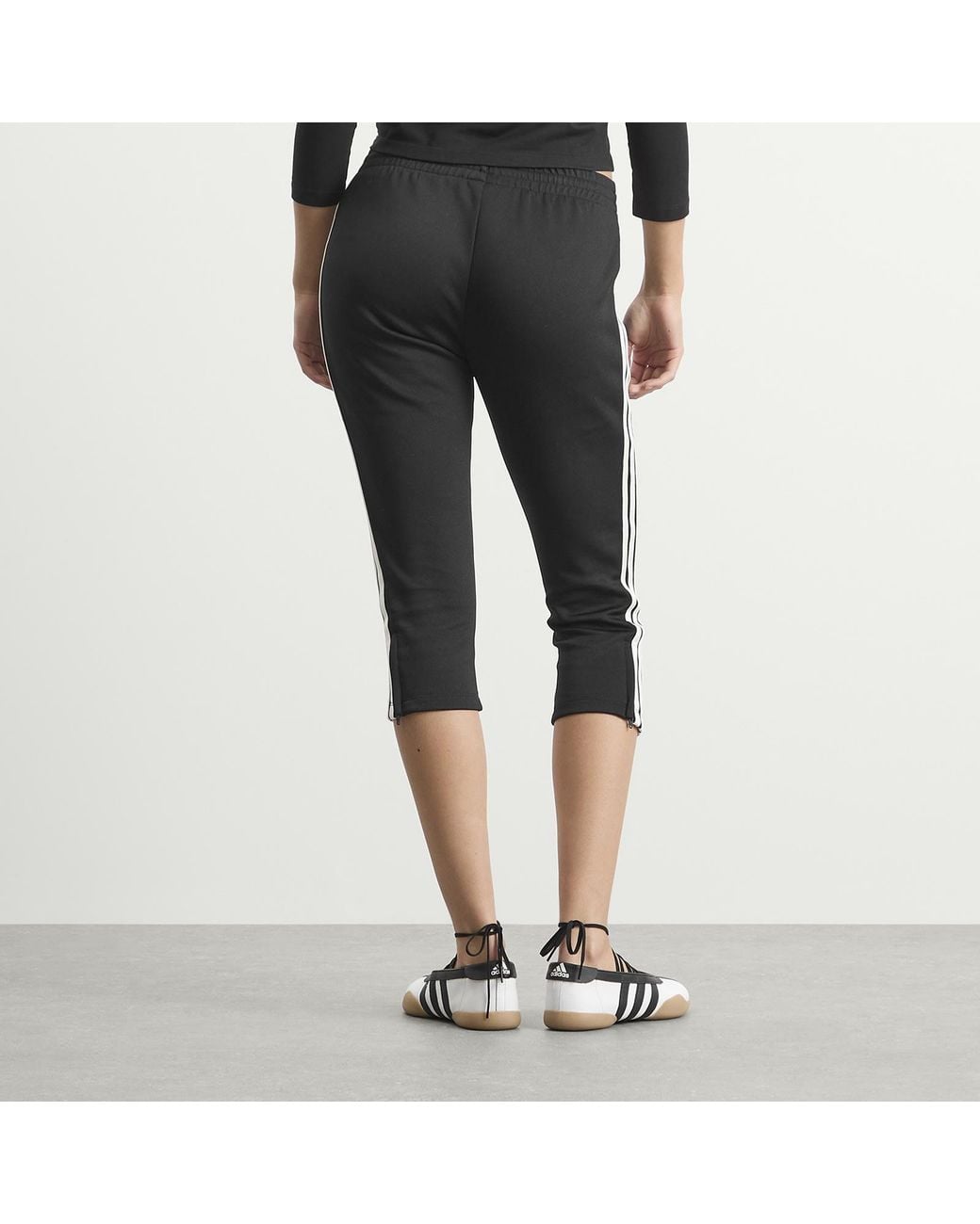 Adidas Black Capri Trackpants