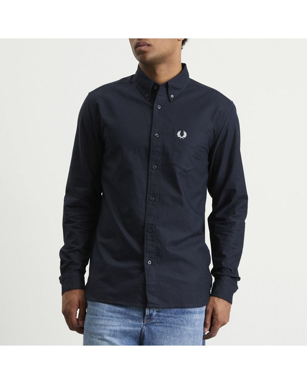 Fred Perry Blue Oxford Shirt for men