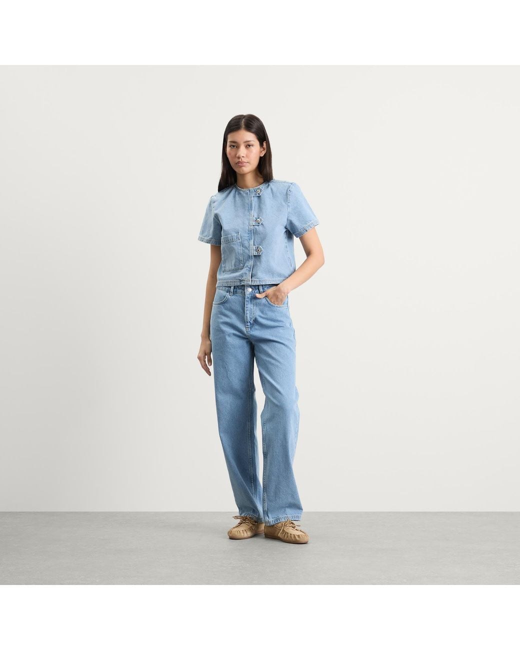 Hosbjerg Blue Bailey Denim Pants