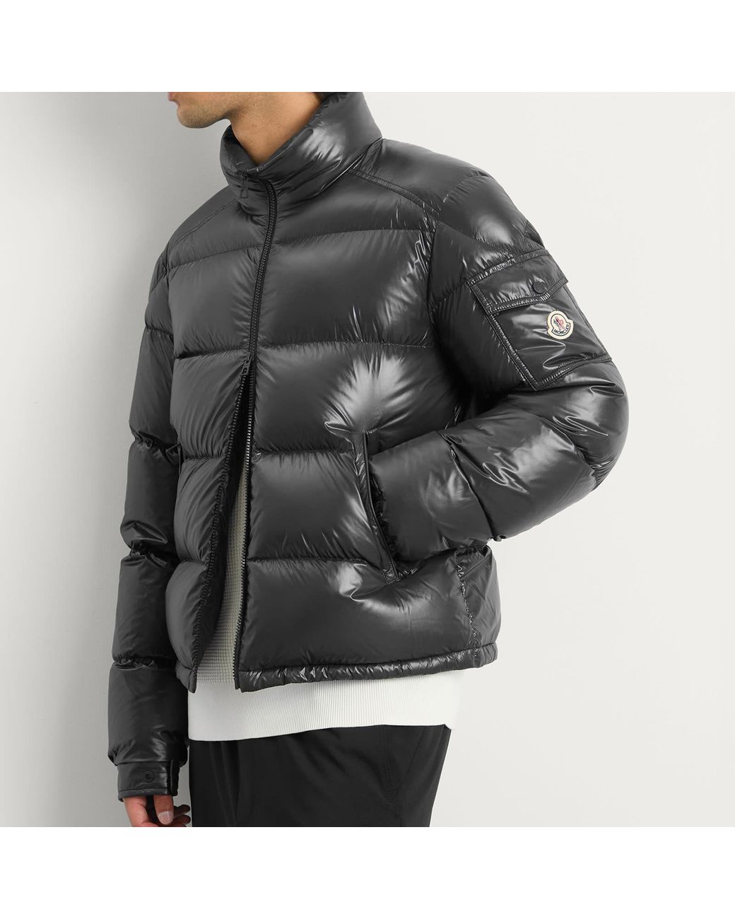 Moncler Gray Levitha Cropped Jacket for men
