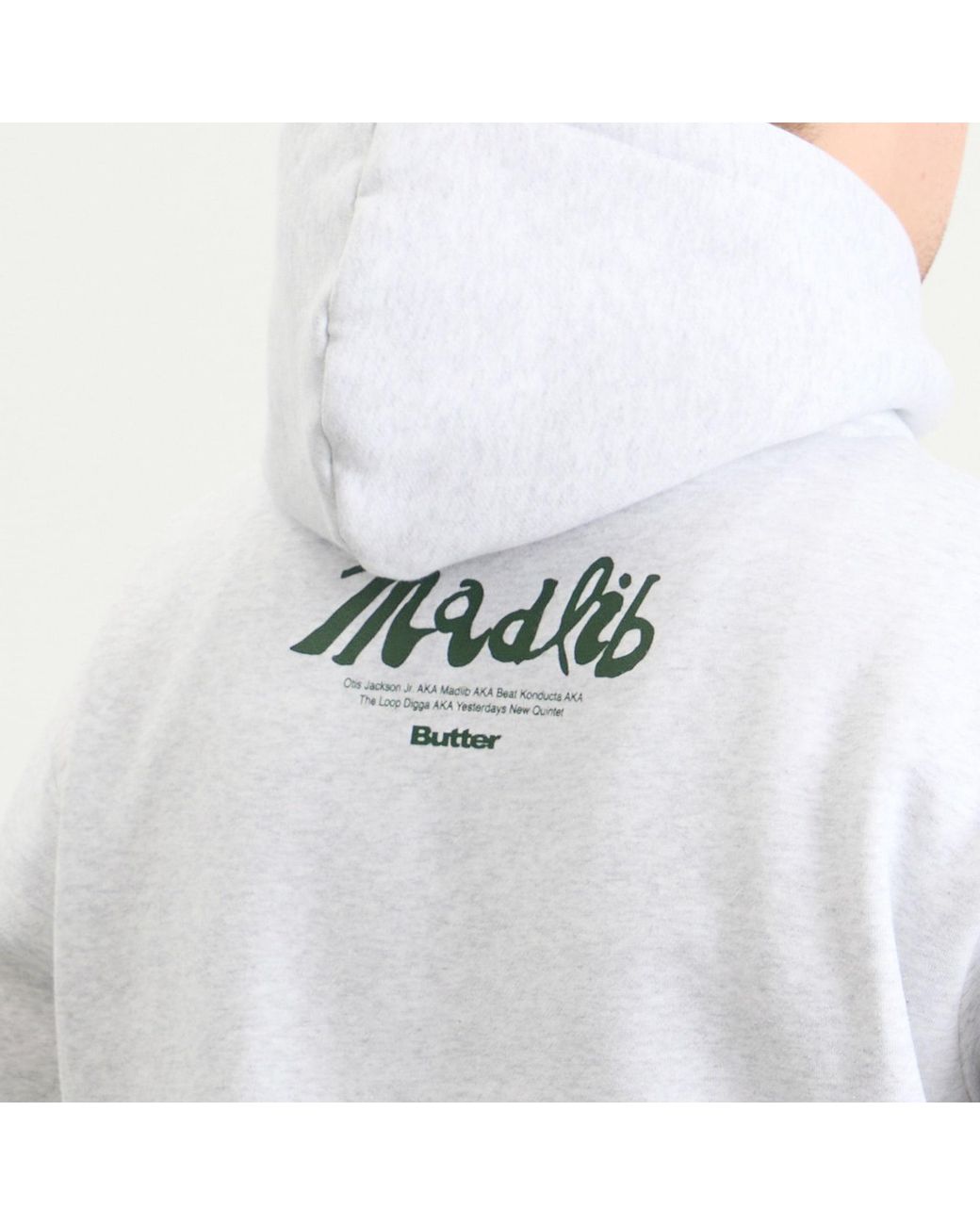 Butter Goods White X Madlib Pullover Hood for men