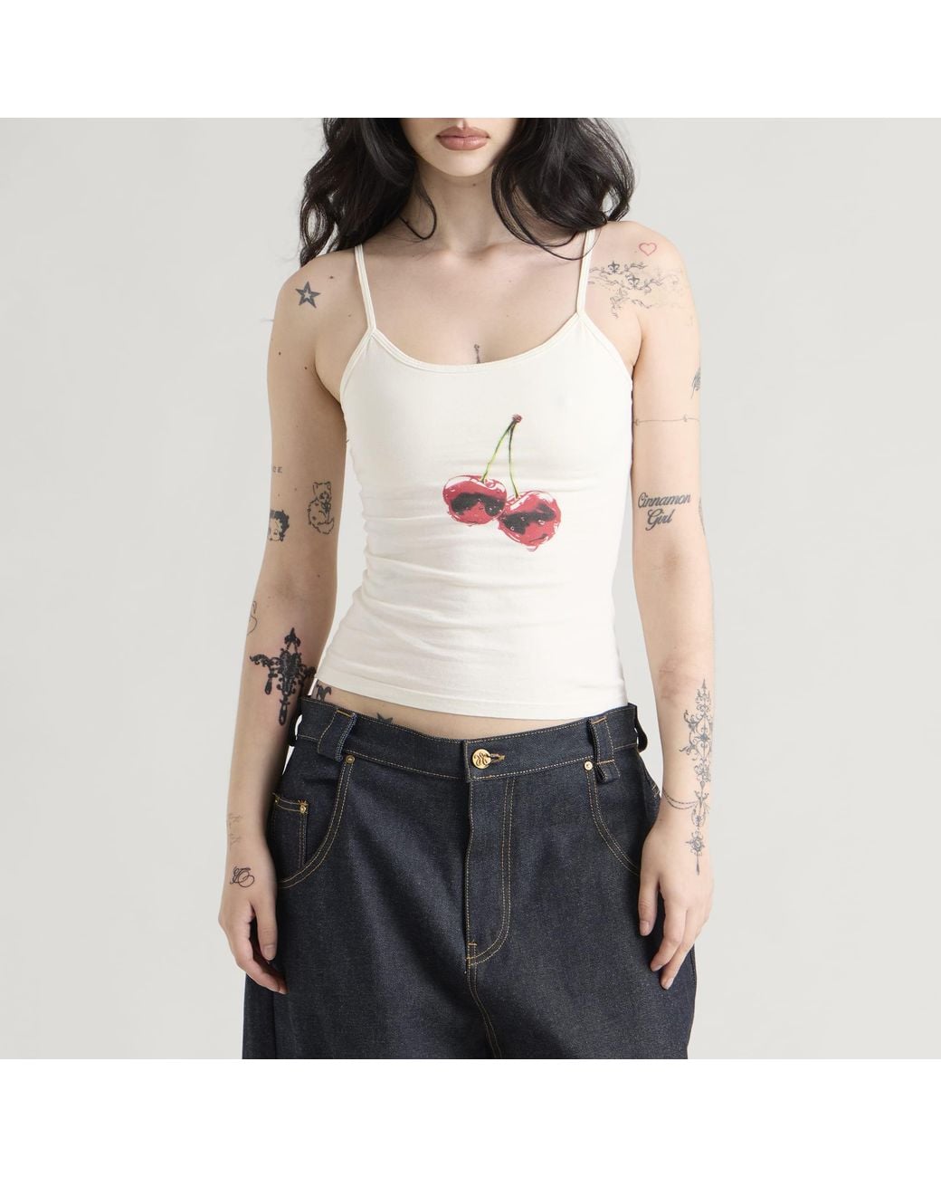 Willy Chavarria White Cherry Cholita Vest