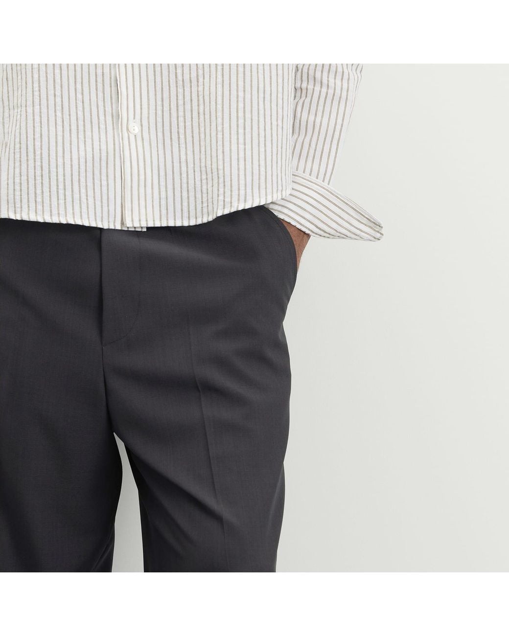 Second/Layer Gray Second Layer Baggy Primo Pant for men