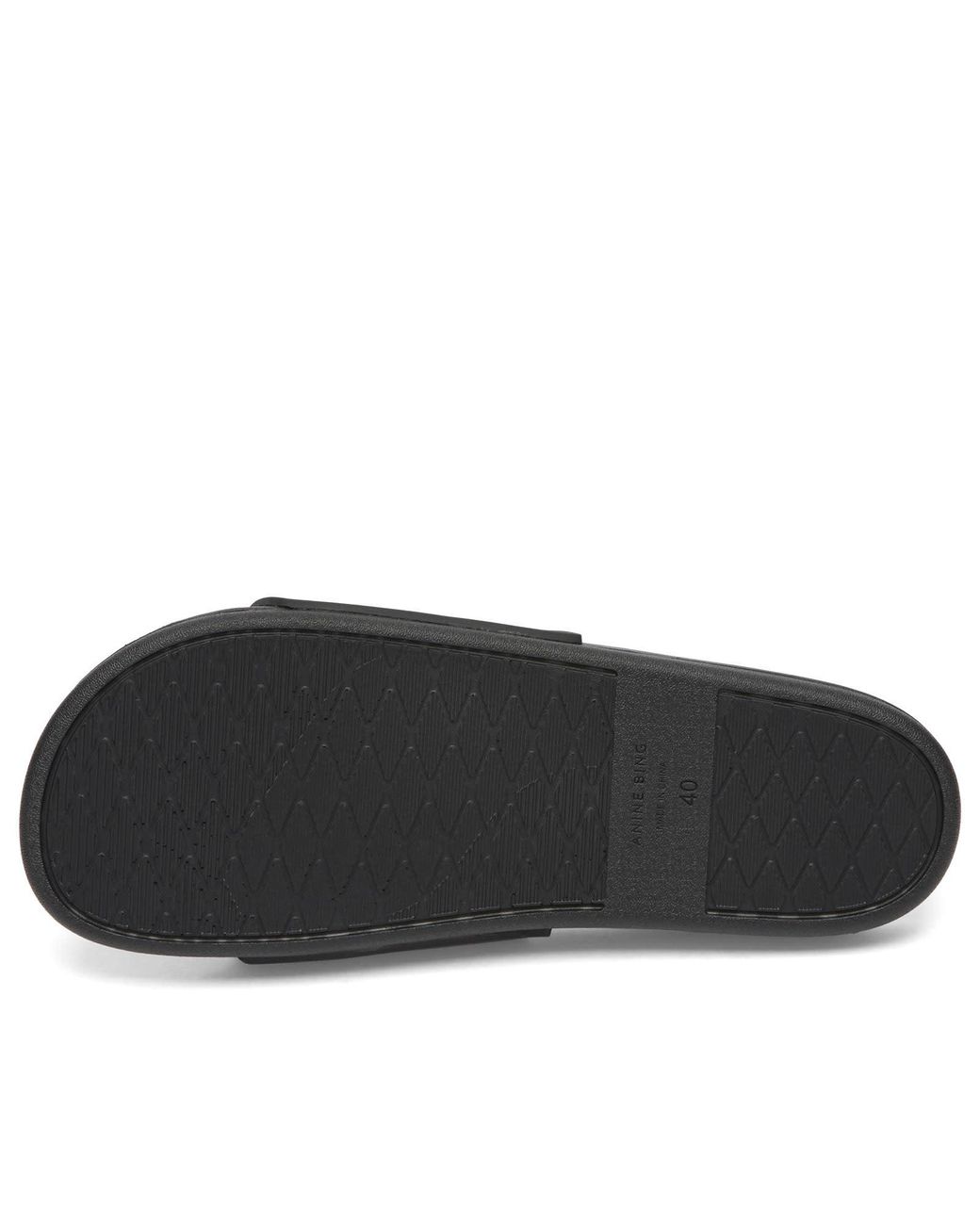 Anine Bing Black Isla Slides