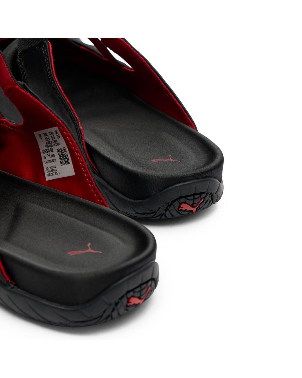 PUMA Black Speedcat Satin Mule Sneakers