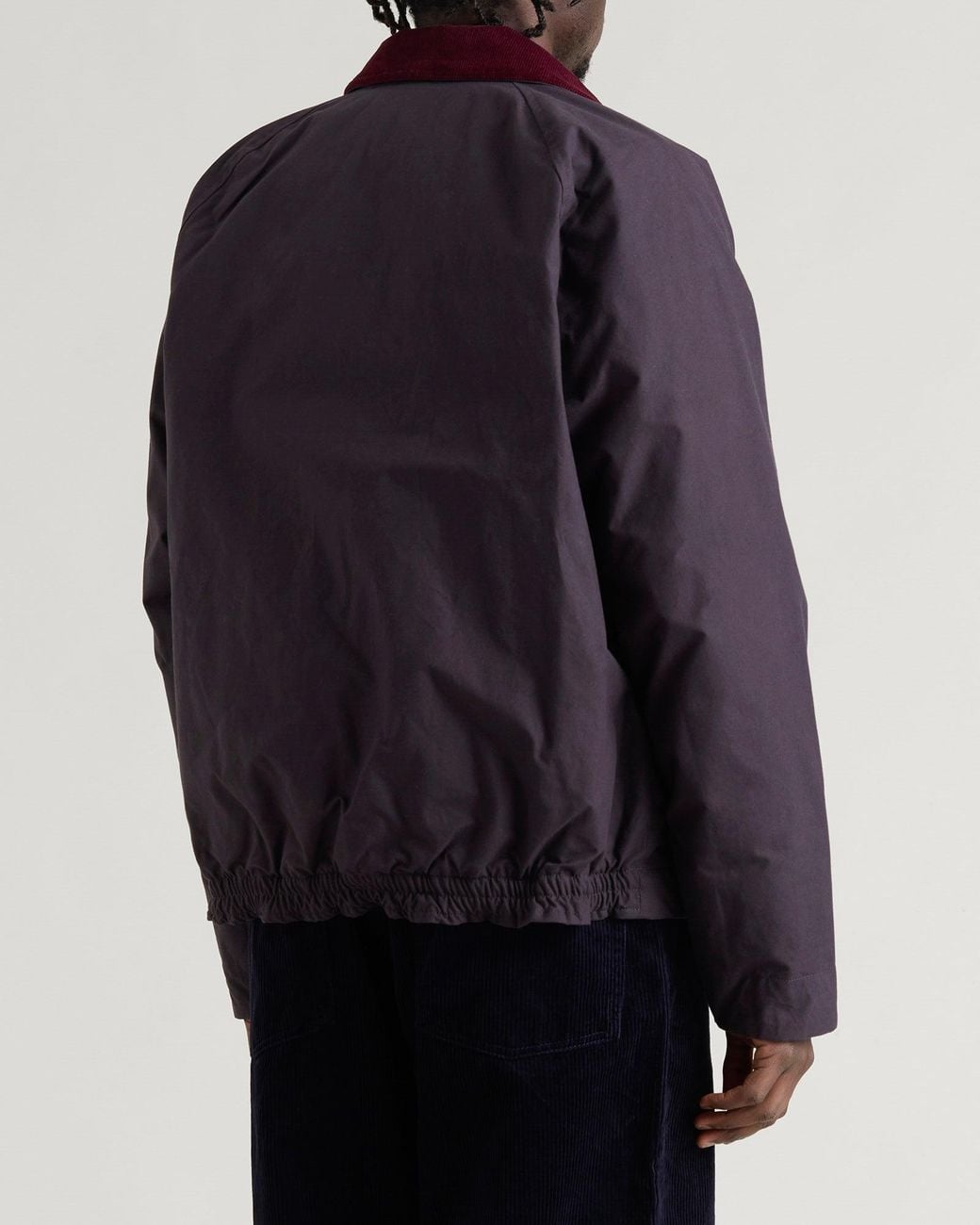 Norse Projects Blue Holmen Wax Raglan Insulated Jacket for men