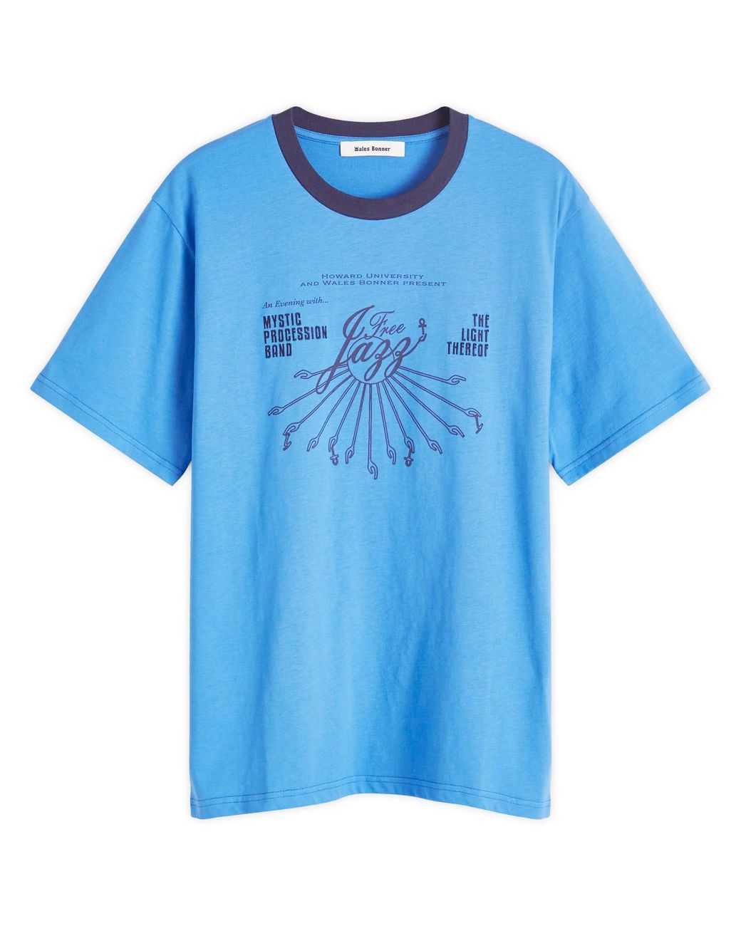 Wales Bonner Saturn T Shirt in Blue | Lyst Canada