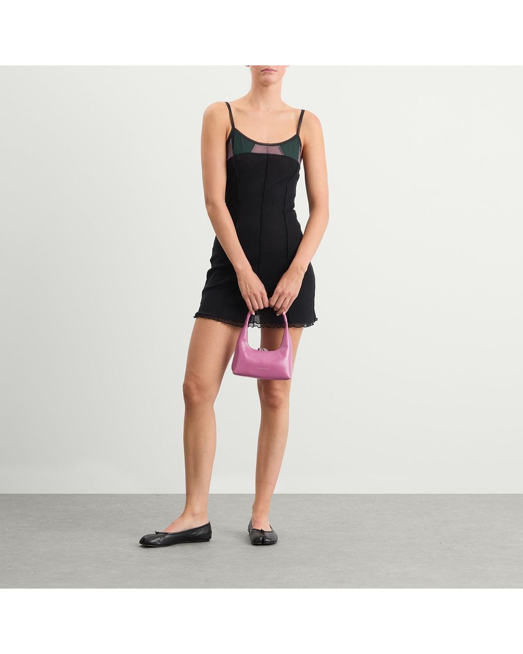 Fruity Booty Black Mesh Mini Dress