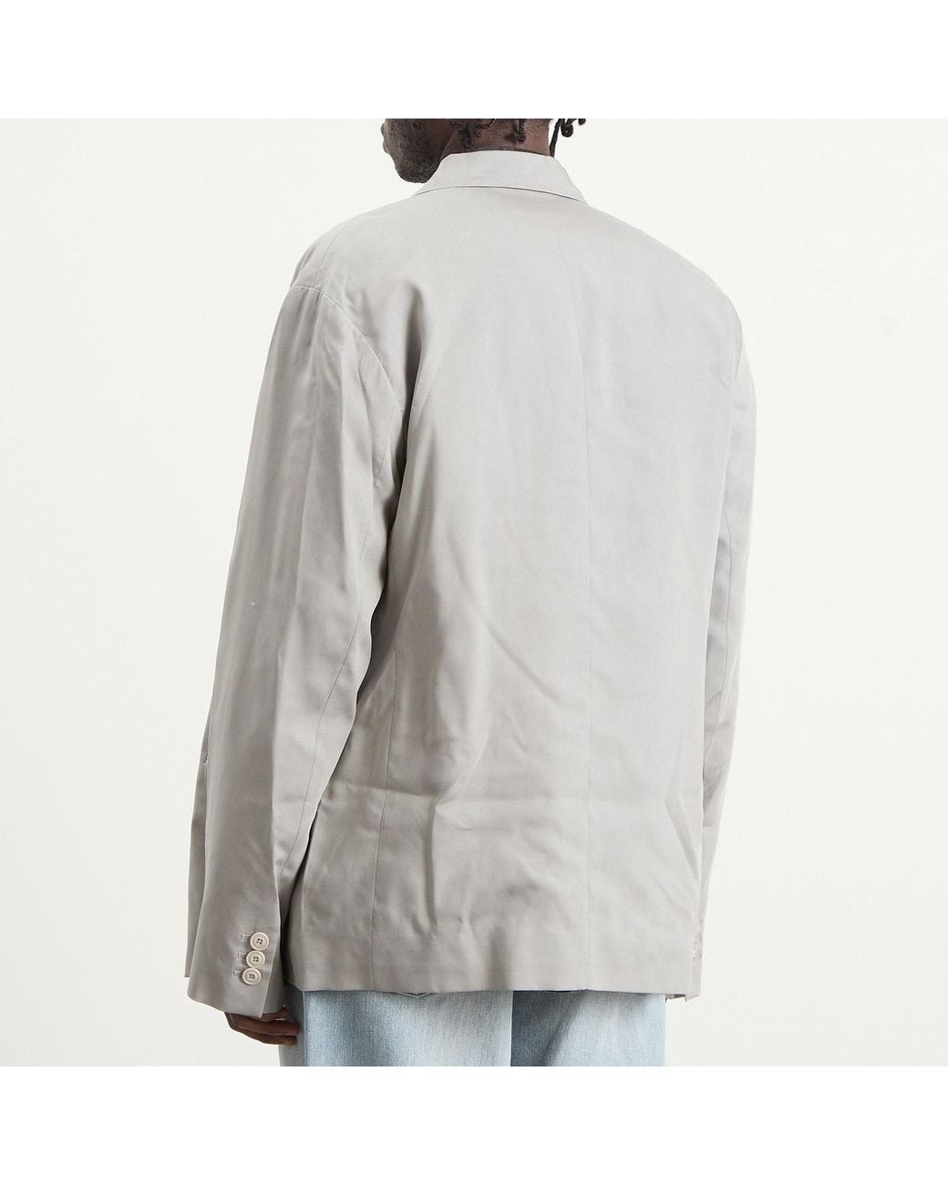 Our Legacy Gray Tencel Halt Blazer for men