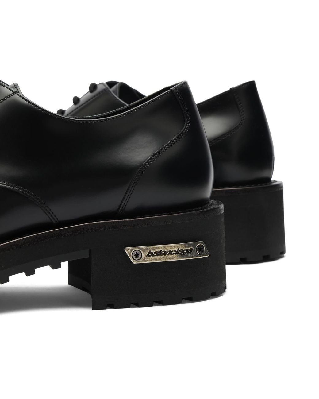 Balenciaga Black Venom Derby Shoe for men