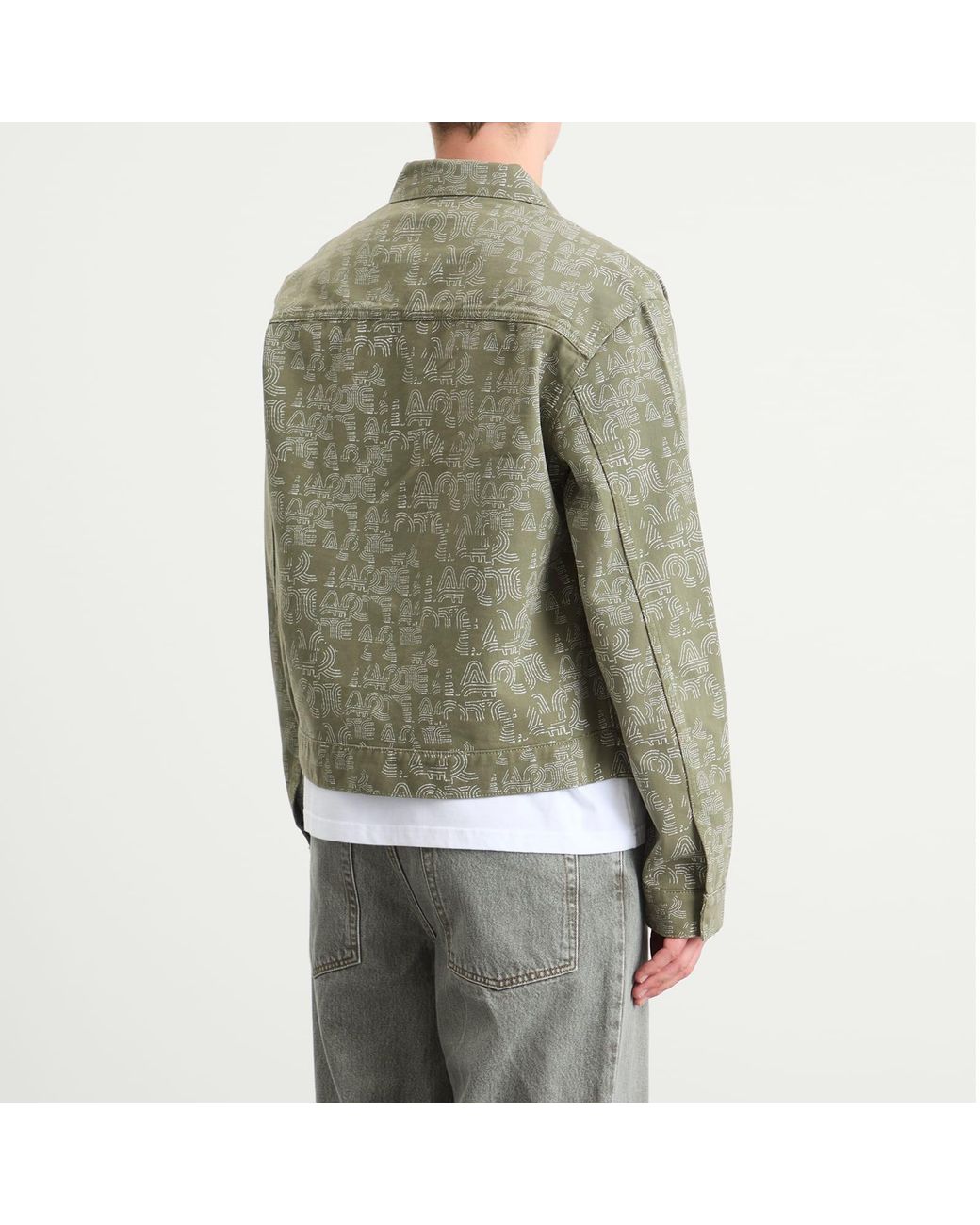 Arte' Green Allover Jacket for men