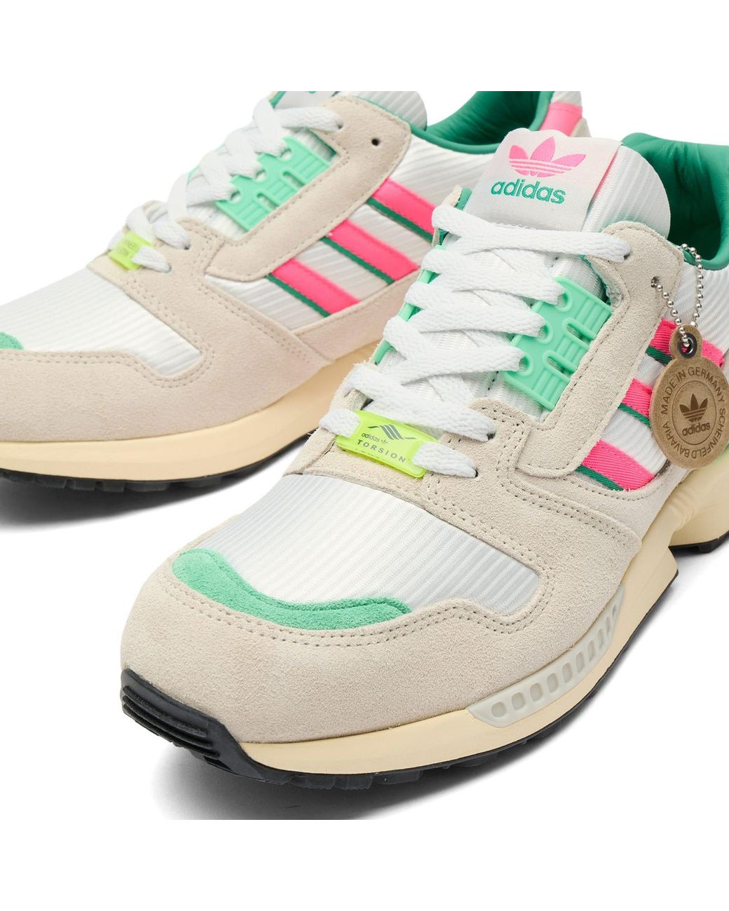 Adidas White Zx 8000 Mig Sneaker for men