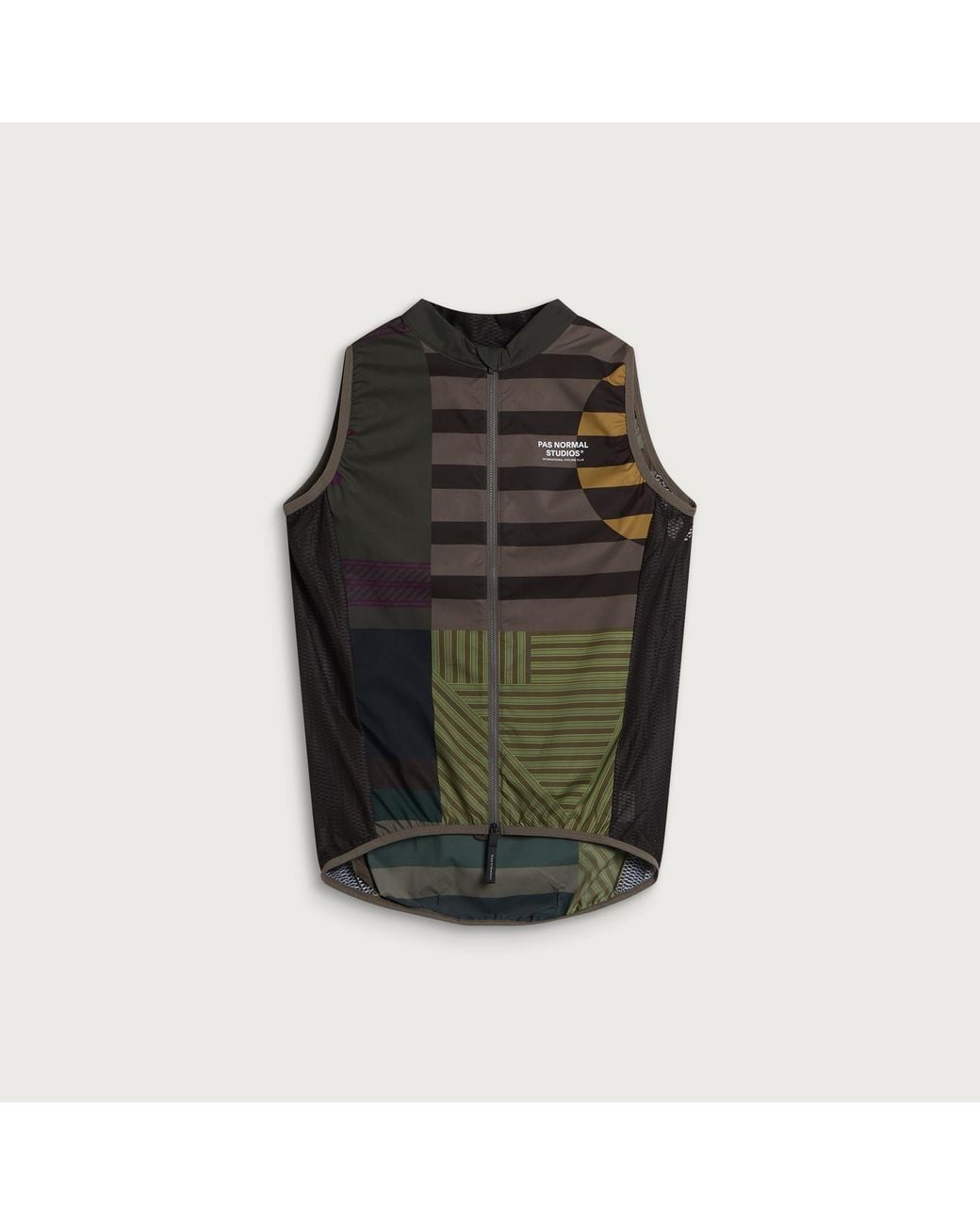 Pas Normal Studios Green Mechanism International Stow Away Gilet for men