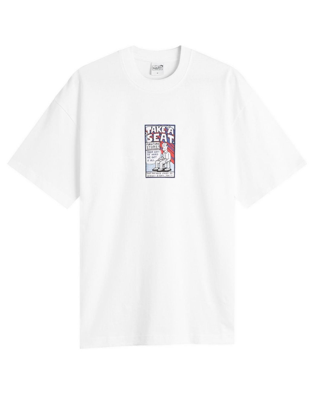POLAR SKATE White Take A Seat T-Shirt for men