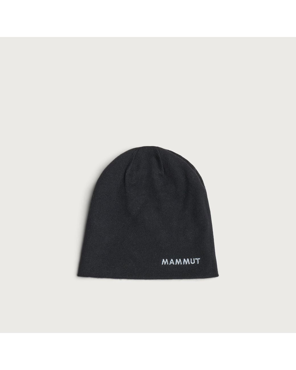 Mammut Black Reversible Logo Beanie for men