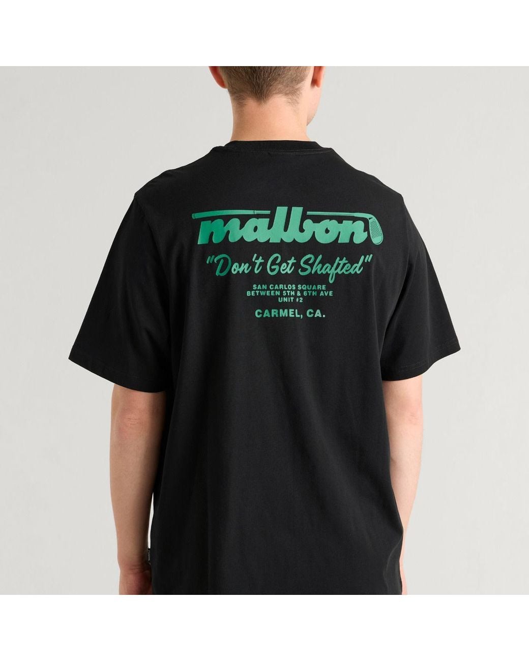Malbon Black Vista Repair T-Shirt for men