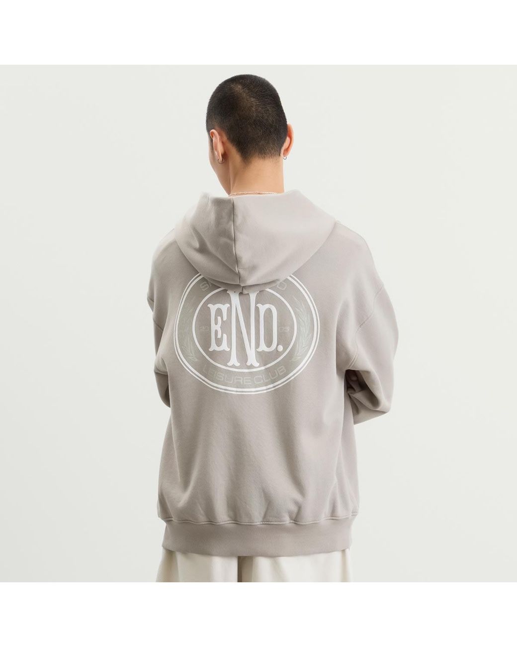 END. Gray Leisure Zip Hoodie