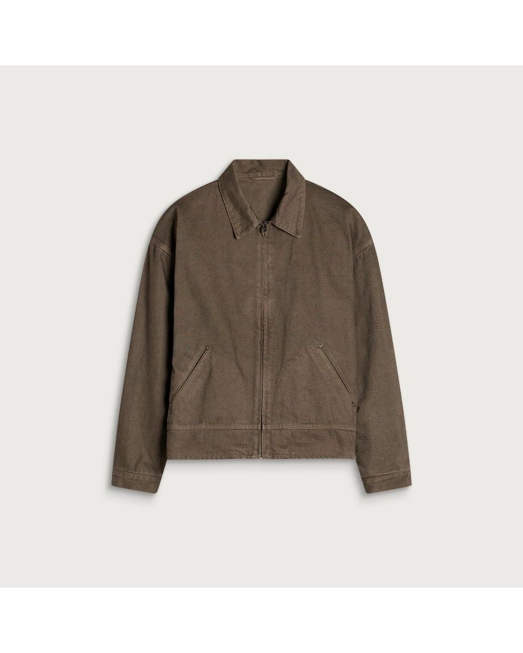 Kaptain Sunshine Green Dyed Denim Work Jacket for men