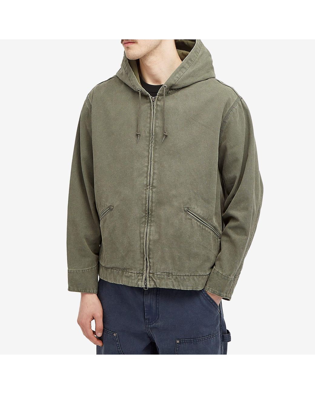 thisisneverthat Washed Carpenter Jacket in Green for Men | Lyst UK